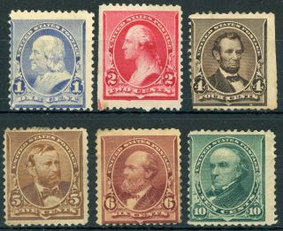 U.  S.  A.  Set Of 6 From 1890 - 93 Issue