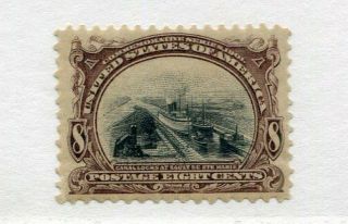 1901 U.  S.  Scott 298 Eight Cent Pan - American Expo Stamp Hinged