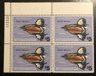 Tdstamps: Us Federal Duck Stamps Scott Rw45 Nh Og P Block Of 4