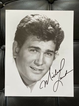 Michael Landon Autographed Photo - Star Of Little House On The Prairie And Bonanza