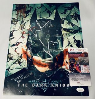 Christian Bale Signed 11x14 Photo Batman The Dark Knight Dc Auto,  Jsa