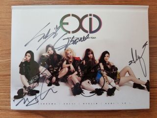 Exid 2nd Mini Album Ah Yeah Promo Album Autographed Hand Signed Type B