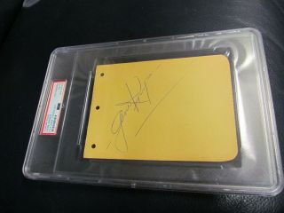 Gene Krupa Signed Autographed Album Page Psa Certified Encapsulated