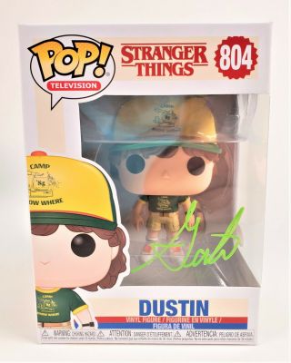 Gaten Matarazzo Autograph Signed Funko Pop - Stranger Things " Dustin " (jsa)