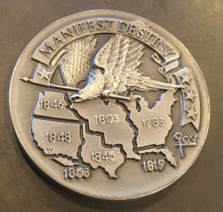 Longines Heritage Of The Golden West Manifest Destiny Silver Coin Medal