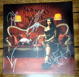 Motionless In White Reincarnate Signed Autograph Vinyl 100 Authentic