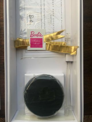 Elegant Rose Cocktail Dress Barbie Empty Box W/,  Weighted Stand