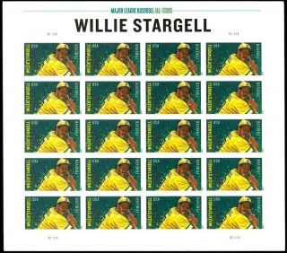 Willie Stargell Baseball Player Sheet Of 20 Forever Postage Stamp Scott 4696