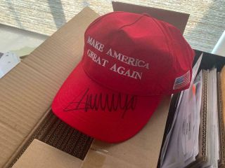 Donald Trump Signed Make America Great Again Hat Autographed Cap With