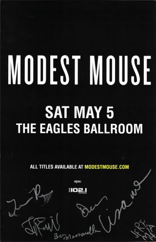Modest Mouse Autographed Concert Poster