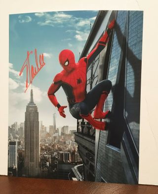 Stan Lee Signed Spider - Man 8x10 Photo Marvel Autographed