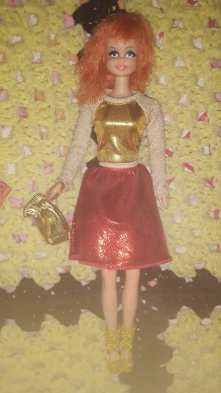 Vtg Mego Maddie Mod Princess Grace Doll Barbie Clone W Orange Hair