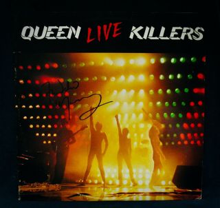 Queen Freddie Mercury Autographed Live Killers Double Album Near Glam Rock