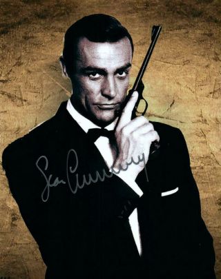 Sean Connery Signed 8x10 Photo James Bond Autographed