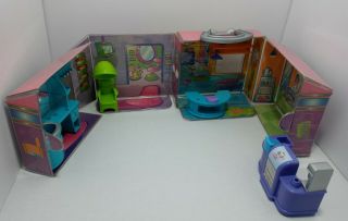 Fashion Polly Pocket Store Salon Shop Mall Fold Out Playset Carry Case Vintage
