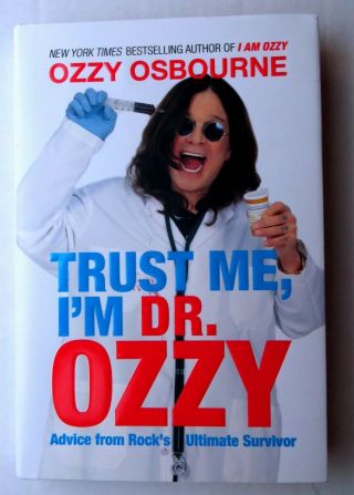 Ozzy Osbourne Signed Autograph Hardcover Book Trust Me I 