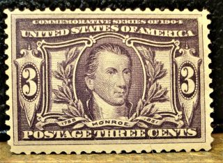1904 Us Stamp Scott No.  325 Never Hinged Mnh,  Louisiana Purchase Ex 3 Cents