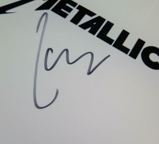 Lars Ulrich METALLICA Signed Autograph 12 