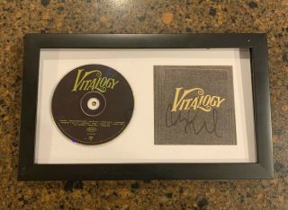 Mike Mccready Signed Framed Cd Pearl Jam Vitalogy 1
