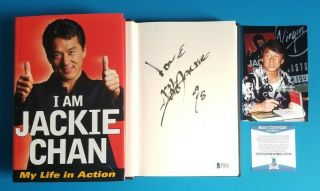 I Am Jackie Chan Signed Book Certified Authentic With Bas And Photo Jsa Psa