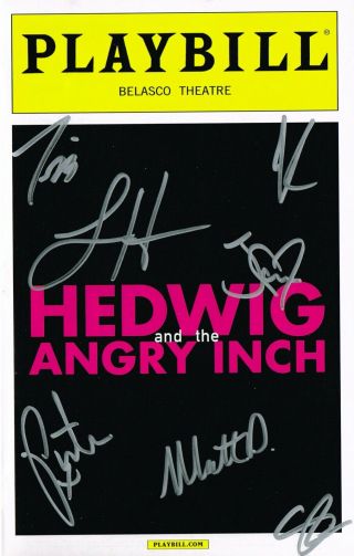 Hedwig And The Angry Inch Signed Playbill John Cameron Mitchell