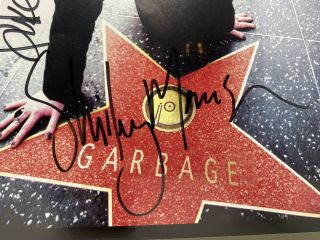 Garbage Band Signed and Framed Matted Poster Shirley Manson 1998 Hollywood Star 2