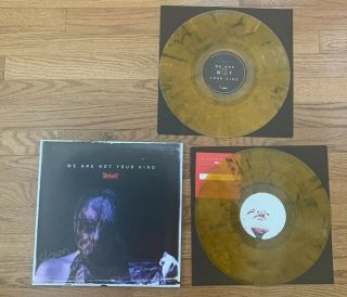 Slipknot Signed Vinyl We Are Not Your Kind Limited Edition Whiskey Color