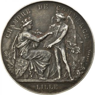 [ 5033] France,  Token,  Chambre De Commerce De Lille,  Borrel.  A,  Au (50 - 53),  Silver