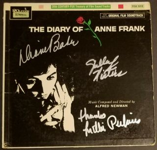 Diary Of Anne Frank Signed Film Soundtrack Album Millie Perkins Shelley Winters