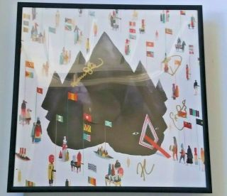 Young The Giant Band Signed,  Framed Home Of The Strange Record Album