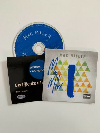 Mac Miller Signed Blue Slide Park Cd With - Autograph