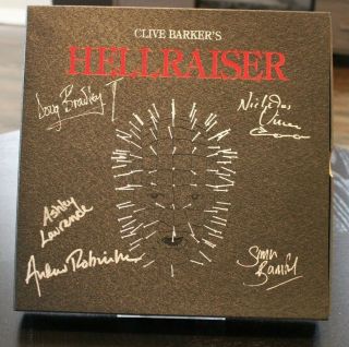 Hellraiser Collectors Ed.  Laserdisc Signed By Doug Bradley,  4 Cast Members - Jsa