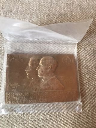 1909 Orville And Wilbur Wright Brothers Commemorative Medal