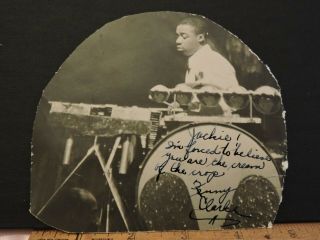 Orig C.  1945 Black Negro Kenny Clarke Jazz Drummer Percussionist Autograph Photo