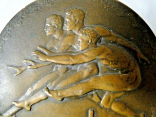 Vintage MEDALLIC ART Co NY 3” Bronze Medal R.  Tait McKenzie’s THE JOY of EFFORT 3