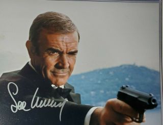 Sean Connery Hand Signed 8x10 Photo W/ Holo James Bond 007