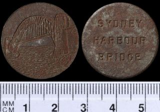 Australia: 1932 Sydney Harbour Bridge Opening Medal Made From A Bridge Rivet