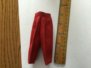 Vintage Tammy Doll Red Slacks Pants By Ideal 1960s