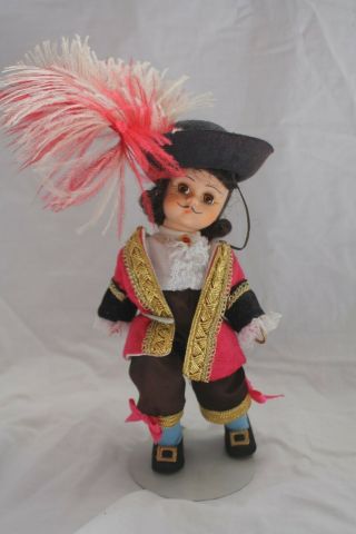 Madame Alexander 8 " Captain Hook Doll From Peter Pan Series