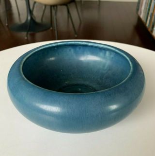 Vintage Rookwood Pottery Arts & Crafts Bowl 957dd Matte Blue 1921 Xxi