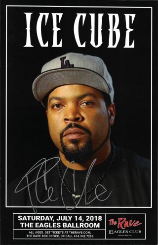 Ice Cube Autographed Concert Poster