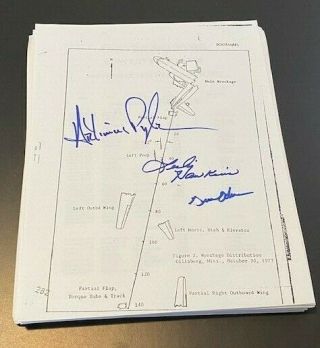 Lynyrd Skynyrd Signed Plane Crash Report Artimus Pyle Leslie Hawkins Gene Odom