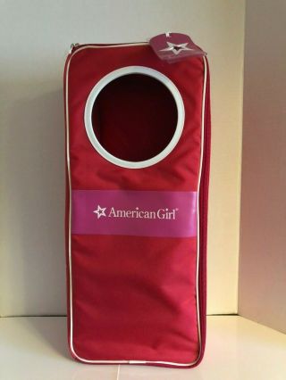 American Girl Doll Carrier For Girls Red Pink Backpack Carry Bag Accessory Pouch
