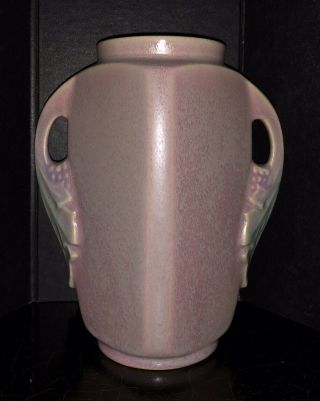 Vintage Roseville American Art Pottery Tuscany Vase Handles 7 1/4 "