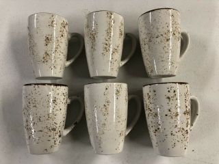 (6) Steelite Craft,  England: White Quench Mugs 12 Oz,  4 3/4 "
