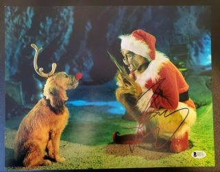 Jim Carrey Signed 11x14 Autograph How The Grinch Stole Christmas Bas Beckett