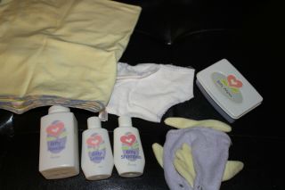 American Girl Bitty Baby Diaper Changing Kit (wipes,  Blanket,  Diaper,  Etc. )