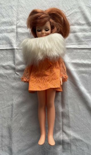 Vintage 1969 Ideal Crissy Doll Growing Hair Redhead - 18 "