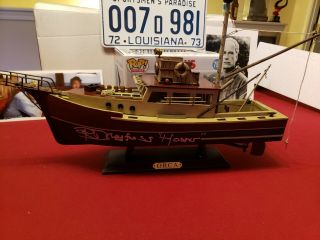 Jaws Orca Model Boat Ship Signed By Richard Dreyfuss Package.