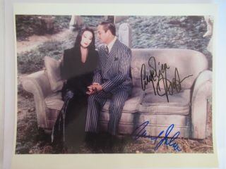 Raul Julia & Angelica Huston Signed Autographed 8x10 Photo Addams Family